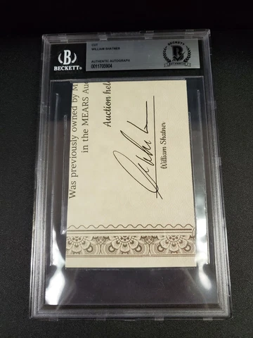 2019 HISTORIC AUTOGRAPHS LIMELIGHT SIGNATURES William Shatner Cut Auto Cover
