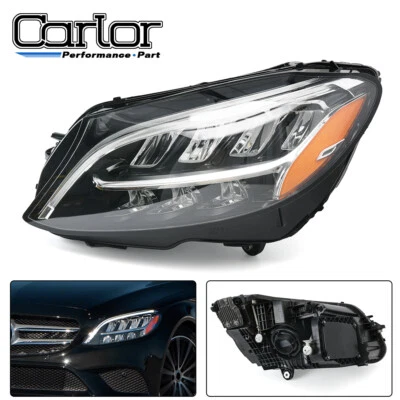 For 2019-2021 Mercedes-Benz C63 AMG C300 C43 Left Side LED Headlight 2059066004 - Image 1 of 4