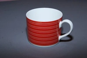 DIBBERN Fine Bone China RED SKY KAFFEETASSE Tasse 0,25L rot gestreift - Bild 1 von 1