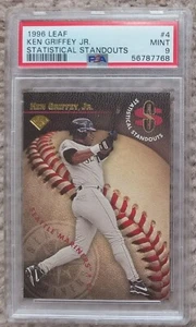 Leaf Statistical Standouts #4 1996 Ken Griffey Jr./2500 PSA 9 Mariners Salón de la fama - Imagen 1 de 2