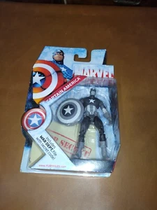 SDCC 2009 MARVEL UNIVERSE - Captain America (Black & White) MOC Actionfigur - Bild 1 von 2