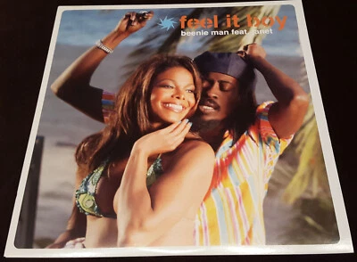 Beenie Man feat. Janet: Feel It Boy Vinyl Maxi-Single 12" 33RPM Virgin 2002 *New - Image 1 of 4
