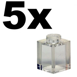 NEU LEGO - STEINE - 1 x 1 - Transparent Klar Stein x 5 - 1x1 - Bild 1 von 1