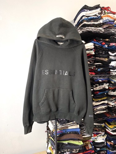 Felpa con cappuccio Essentials Fear Of God Reflective FOG Hype Dark taglia S