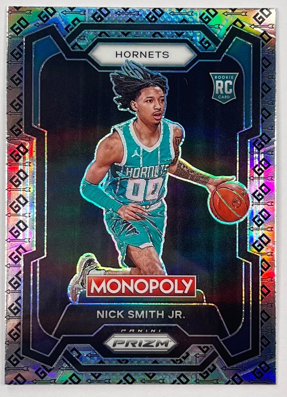 2023-24 Panini Prizm Monopoly Nick Smith Jr Go Space Rookie No. 14
