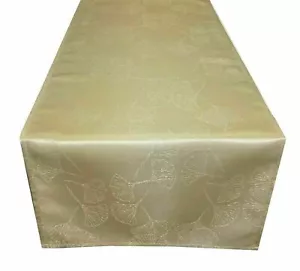Tischdecke Tischläufer beige gold Jacquard edel elegant 40 x 160 cm - Bild 1 von 1