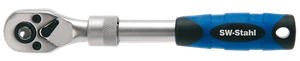 SW-Stahl Umschaltknarre 1/4" Teleskopauszug Drehkopf Ratsche Knarre Gelenkkopf - Bild 1 von 1