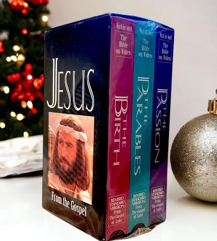 The Bible on Video Word for Word VHS Tape Set Jesus From The Gospel of Luke New - Image 1 of 1