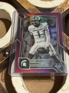 Omari Kelly 2025 Bowman University Chrome /225  Refractor 1st - Picture 1 of 3