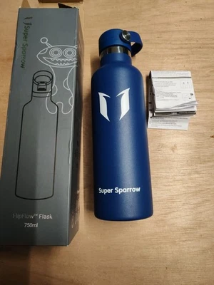 Super Sparrow FlipFlow Stainless Steel Water Bottle, 750ml, Vacuum Insulated  - Image 1 of 4