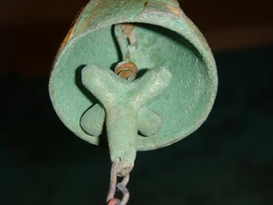 Paolo Soleri Bronze Windspiel 2" Glocke kräftige Markierungen schöne Grünspan Patina NEU - Bild 1 von 21