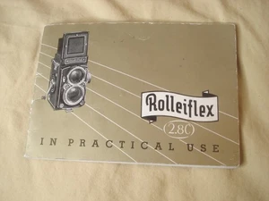 ¡Manual de usuario Rolleiflex 2.8C original vintage! - Imagen 1 de 2