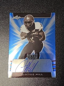 2019 Leaf Metal Draft Justice Hill *ON CARD* Sepia Blue 1/35 RC Auto - Bild 1 von 11