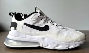 Nike Air Max 270 React CT1264-102 White Black Men’s Size 14 - Picture 1 of 11