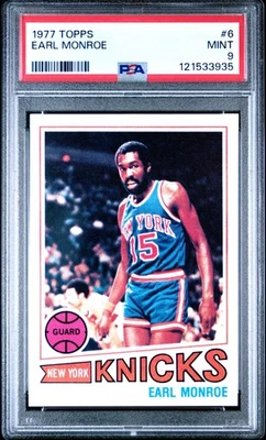 1977 TOPPS #6 EARL MONROE PSA 9 - Image 1 of 2