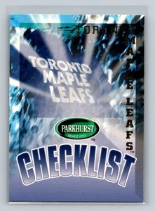 1995-96 Parkhurst International #477 Maple Leafs Checklist Toronto Maple Leafs - Picture 1 of 2