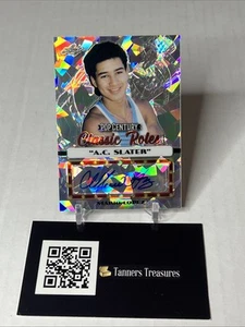 2022 Leaf Pop Century Auto Silver Crystals Parallel Mario Lopez #10/20 SP - Bild 1 von 3