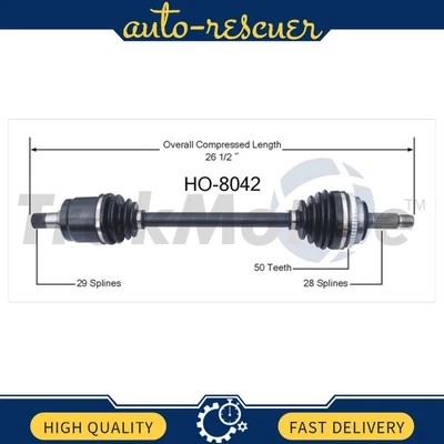 Eje delantero izquierdo CV SurTrack HO-8042 para Acura CL TL Honda Accord V6 Foto 1 de 2