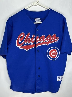 Camiseta deportiva de colección 1999 Sammy Sosa 21 Chicago Cubs con botones para hombre talla mediana True Fan EE. UU. Foto 1 de 4