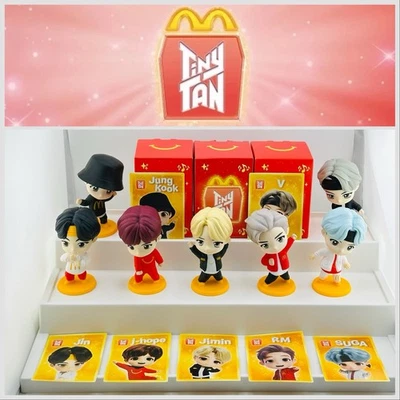 Tiny Tan BTS Encore Edition McDonald's Happy Meal Toys Complete Set of 7 Sealed