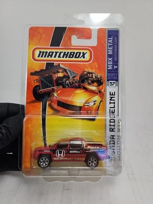 Camión Matchbox Honda Ridgeline rojo #57 2007 MBX con protector  Foto 1 de 4
