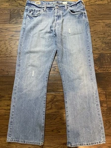 Vintage Abercrombie Fitch Blue Flare 1892 Jeans Herren 34x30 Distress Y2K - Bild 1 von 17