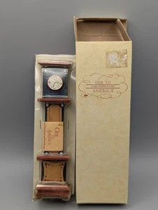 Russ Berrie Dollhouse Furniture Grandfather Clock Ode To America Patriotic NIB - Picture 1 of 6