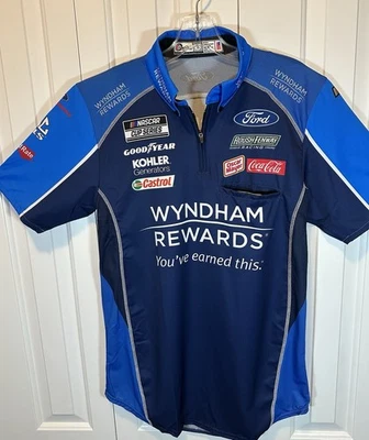 Roush Fenway Racing Team Issue Fastenal Ford Crew Shirt S NASCAR Chris Buescher - Image 1 of 4