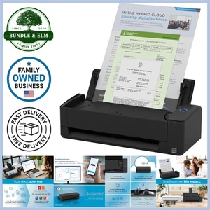 Compact Wireless USB Color Scanner Double-Sided Photo Document Receipt A4 - Picture 1 of 8