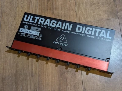 Behringer ADA8200 audiophile 8-in/8-out ADAT audio interface Midas mic preamps - Image 1 of 4