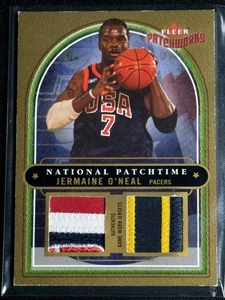 2003 Patchworks National Patchtime Dual Jersey Patch Jermaine O'Neal USA /25 SSP - Picture 1 of 2