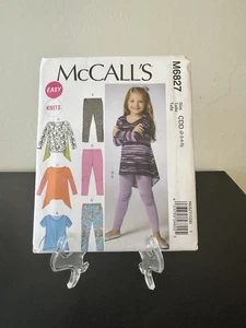 McCall's M6827 Girls' Tops & Leggings Pattern - Size 2/3/4/5 - Picture 1 of 4