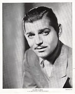 1936 Clark Gable Promo Portrait "San Francisco" Movie, MGM Publisher - Bild 1 von 1