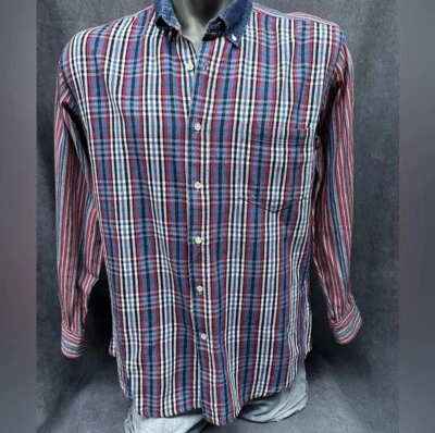 Camisa vaquera vintage a cuadros y rayas Gitano para hombre grande años 90 Foto 1 de 4