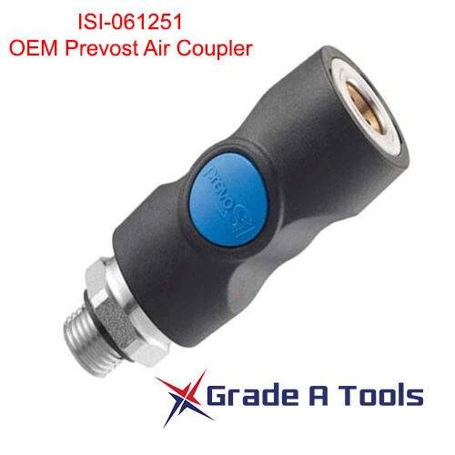 Prevost ISI 061251 Coupler, Male, Threaded, 1/4'' MNPT