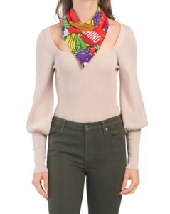 Fular de seda MOSCHINO hecho en Italia - Imagen 1 de 4