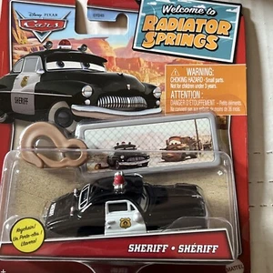 Disney SHERIFF Pixar Cars 2021 Welcome to Radiator Springs with Key Chain New 😎 - Picture 1 of 7