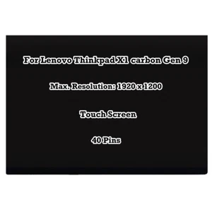 Pantalla táctil LED LCD para Lenovo Thinkpad X1 Carbon Gen 9 20XW00AAUS - Imagen 1 de 4