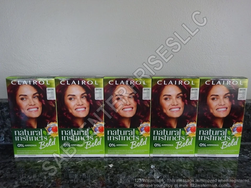 Clairol Natural Instincts Bold Permanent Hair Color BR36 Deep Burgundy