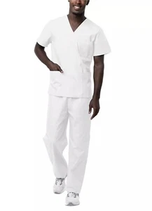 Set WonderWink Herren Gr. L Classic Scrub V-Ausschnitt Top + Hose Krankenhaus Uniformen - Bild 1 von 13