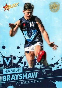 2016 Victoria Metro AFL Select Future Force Rookie Card - Hamish Brayshaw - Picture 1 of 3