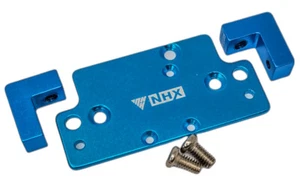 Montaje servo de aluminio a radiocontrol NHX: Everest Gen7 Sport/Pro Blue - Imagen 1 de 3