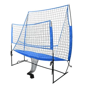 11 ft x 8 ft Large Volleyball Practice Net Station with 3 Adjustable Heights - Picture 1 of 11