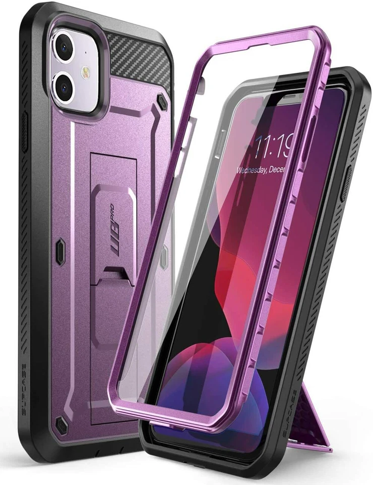 SUPCASE Unicorn Beetle Pro Series Case Designed for iPhone 11 MetallicPurple