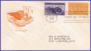USA4 #E18 ADDR HOUSE OF FARNAM FDC Motorcycle Delivery - Picture 1 of 1