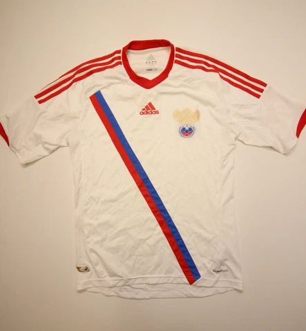 Adidas Russia Jersey Mens Small S 2012 Soccer Shirt White Cover