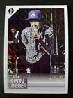 Justin Bieber 2010 Panini 1St Print Parallel Prism Chase Card #99