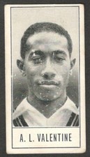 CRICKET TRADE CARD Barratt & Co 1957 Test Cricketers Series B A L VALENTINE