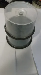 2 Empty CD Spindles, Each Spindle holds 50 CDs each - Afbeelding 1 van 2