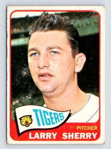 Tarjeta Topps 1965, #408 Larry Sherry, Tigres de Detroit - Imagen 1 de 3